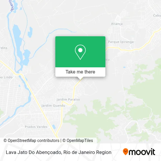 Lava Jato Do Abençoado map