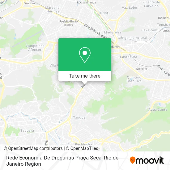 Rede Economia De Drogarias Praça Seca map