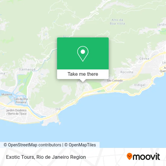 Exotic Tours map