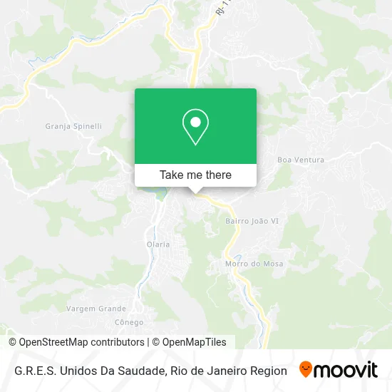 G.R.E.S. Unidos Da Saudade map