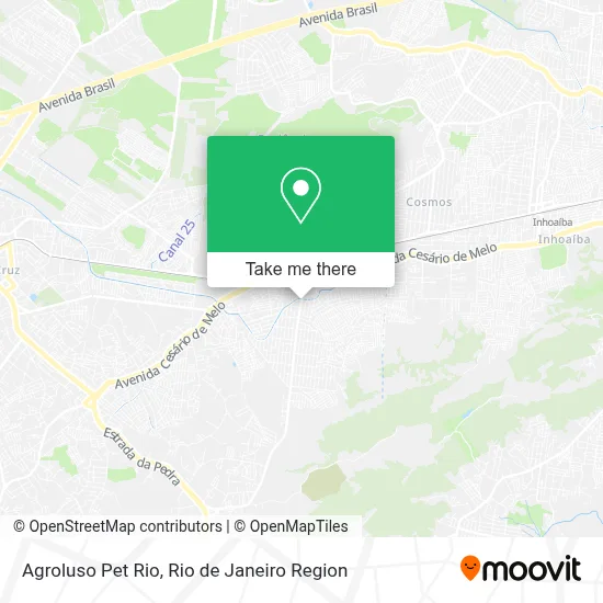 Agroluso Pet Rio map