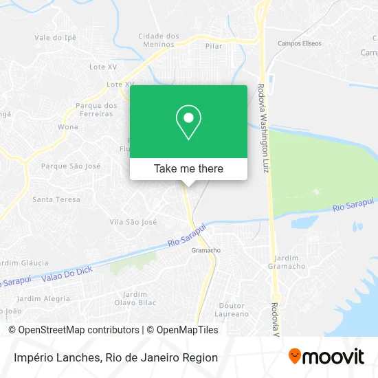 Império Lanches map