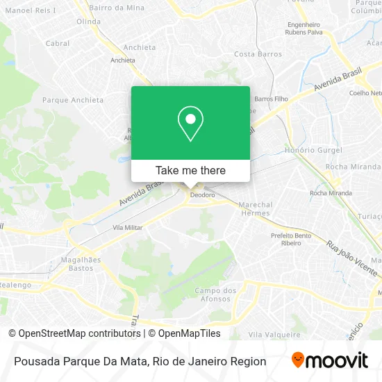 Pousada Parque Da Mata map