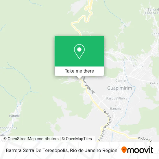 Barrera Serra De Teresopolis map