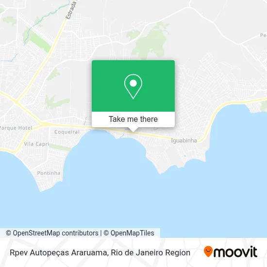 Rpev Autopeças Araruama map