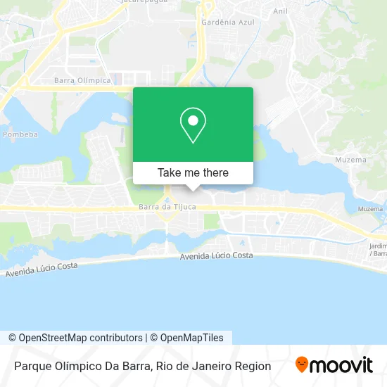 Parque Olímpico Da Barra map