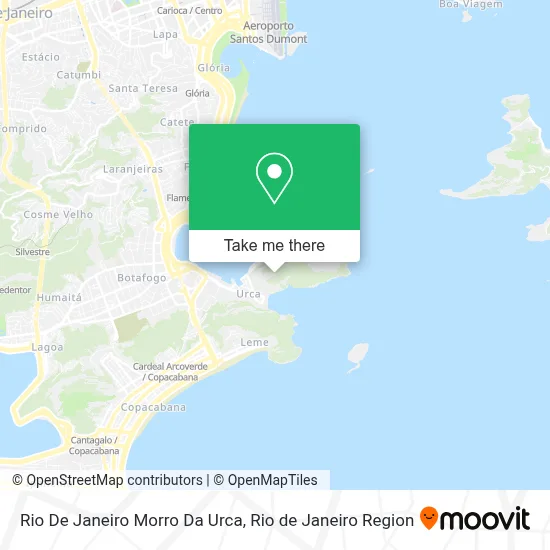 Rio De Janeiro Morro Da Urca map