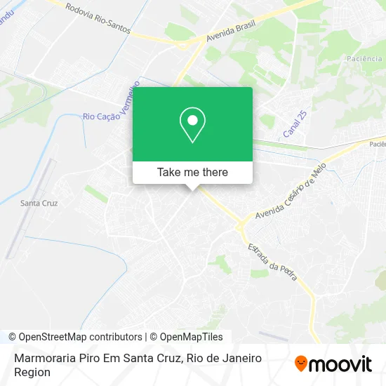 Marmoraria Piro Em Santa Cruz map