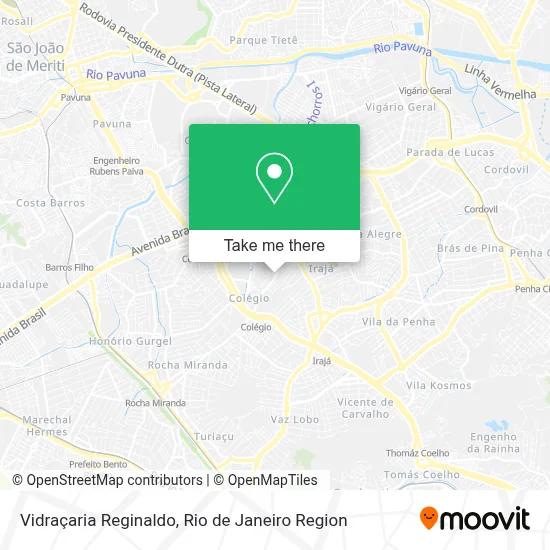 Vidraçaria Reginaldo map