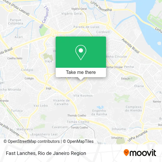 Fast Lanches map