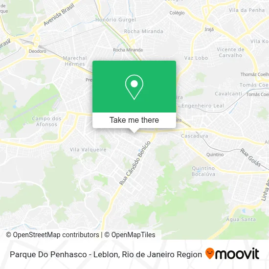 Parque Do Penhasco - Leblon map