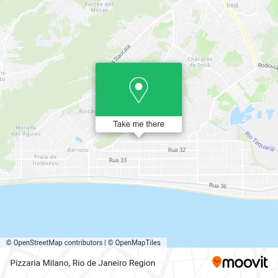 Pizzaria Milano map