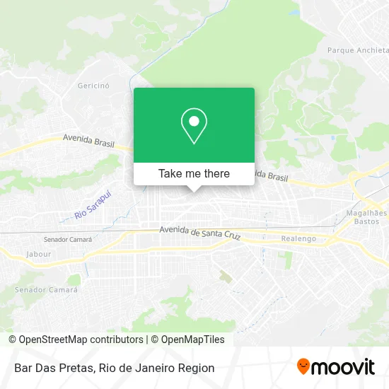 Bar Das Pretas map