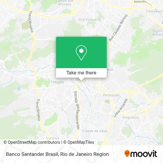 Banco Santander Brasil map
