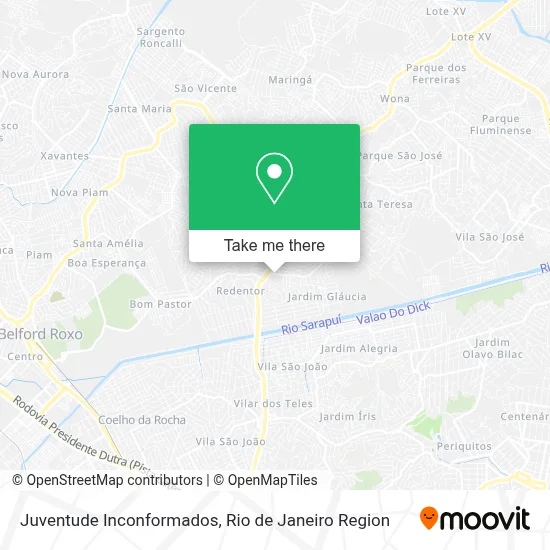 Juventude Inconformados map