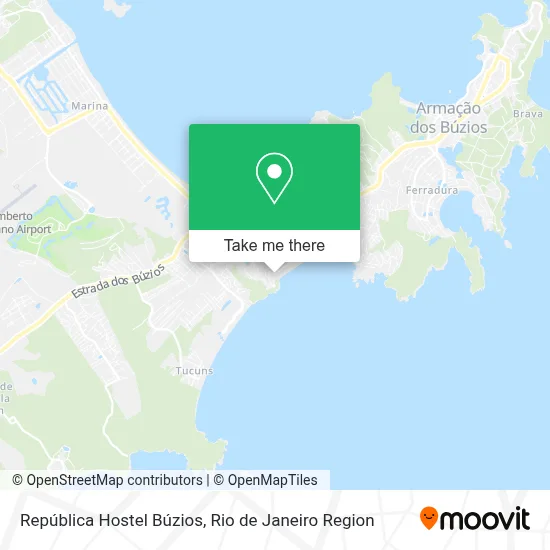 República Hostel Búzios map
