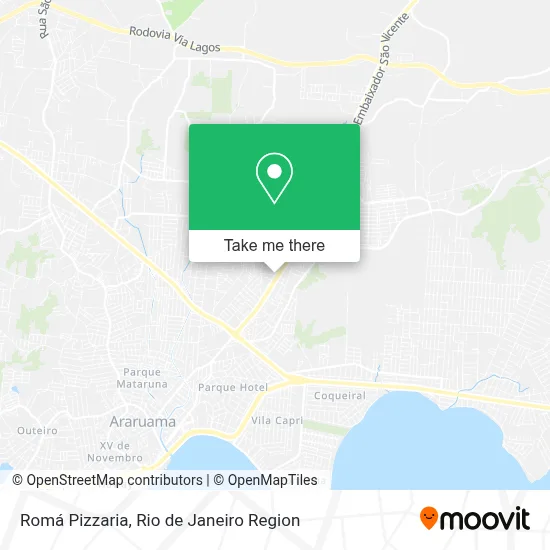 Romá Pizzaria map