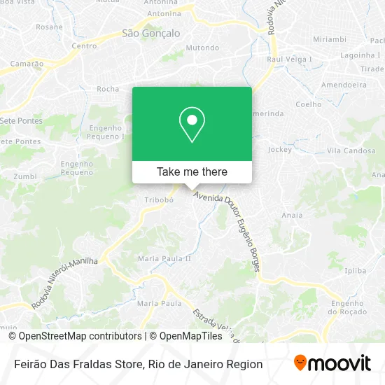 Feirão Das Fraldas Store map