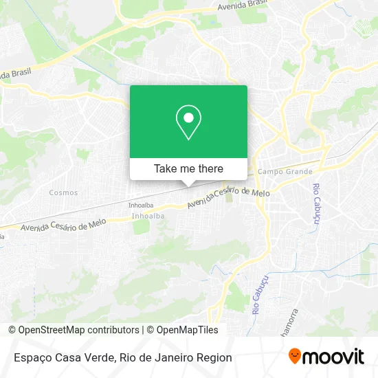 Espaço Casa Verde map