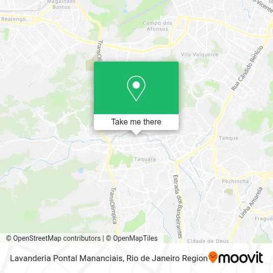 Lavanderia Pontal Mananciais map