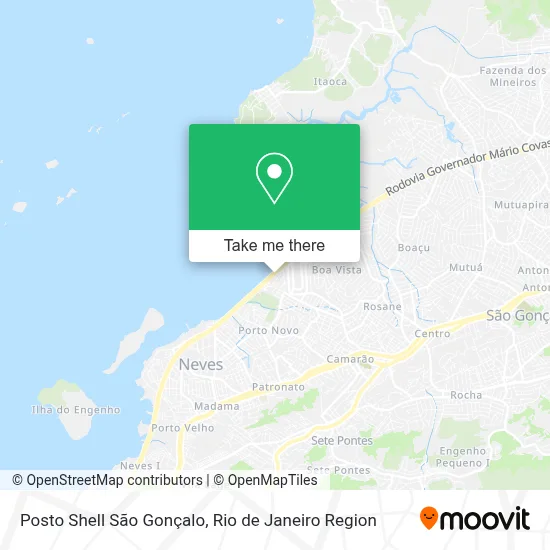 Posto Shell São Gonçalo map