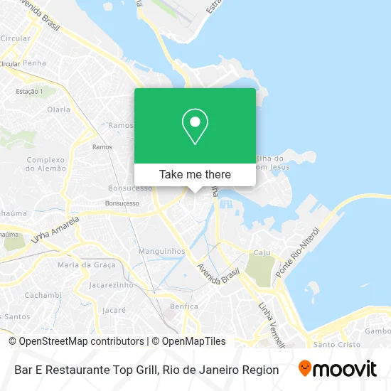 Bar E Restaurante Top Grill map