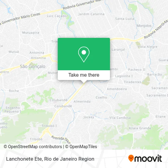 Lanchonete Ete map