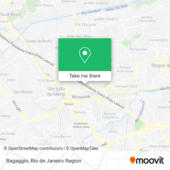 Bagaggio map