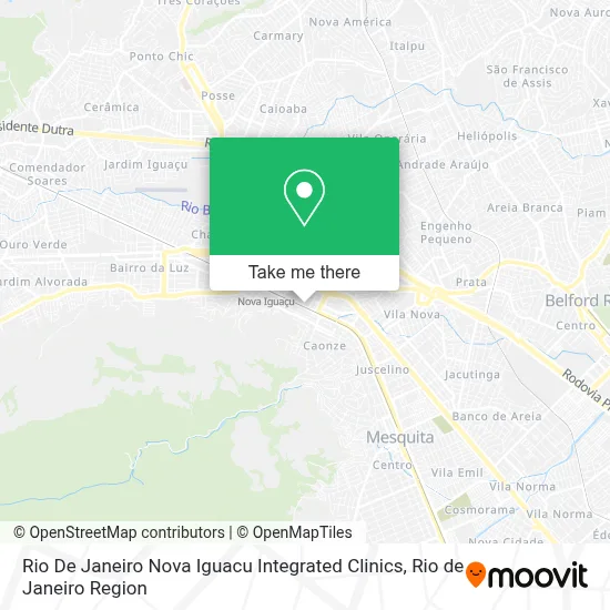 Rio De Janeiro Nova Iguacu Integrated Clinics map
