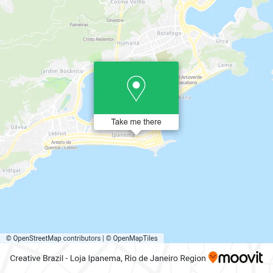 Creative Brazil - Loja Ipanema map