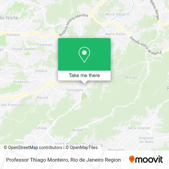 Professor Thiago Monteiro map