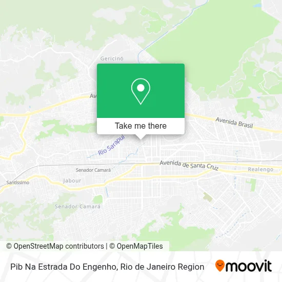 Pib Na Estrada Do Engenho map