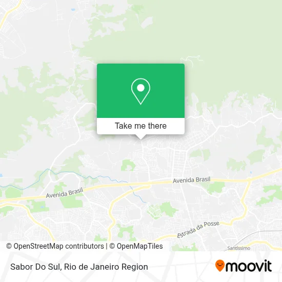 Sabor Do Sul map