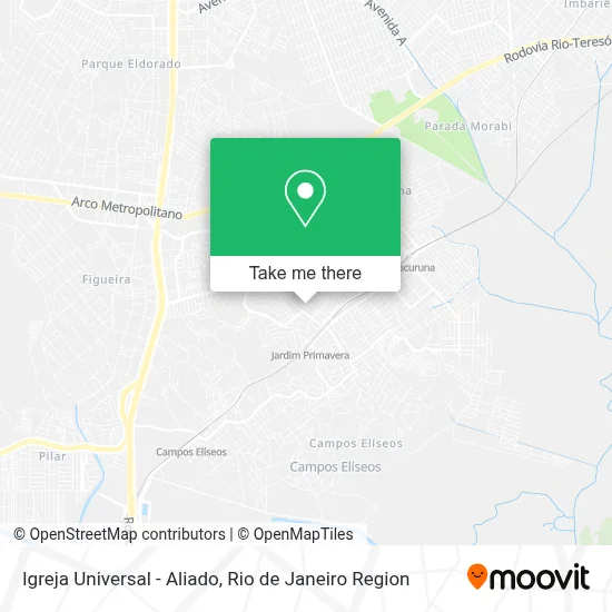 Igreja Universal - Aliado map