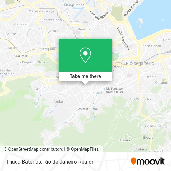 Tijuca Baterias map