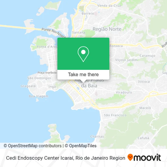 Cedi Endoscopy Center Icaraí map