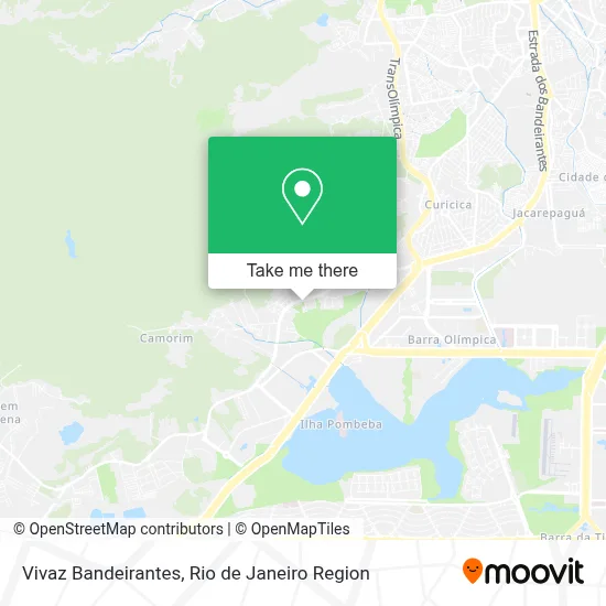 Vivaz Bandeirantes map
