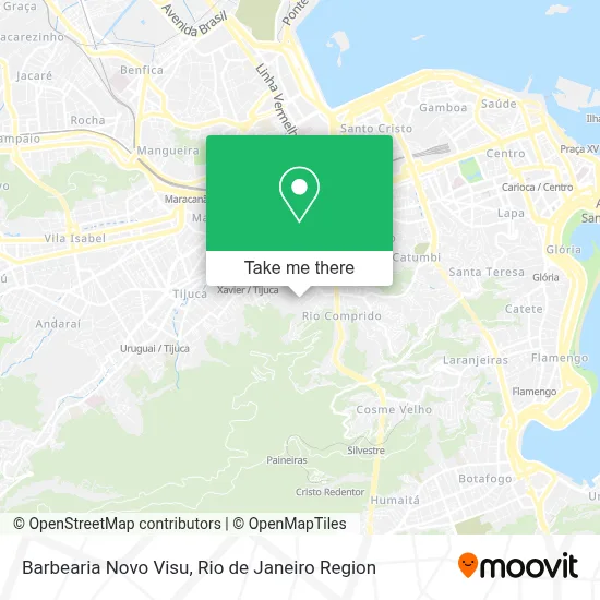 Barbearia Novo Visu map