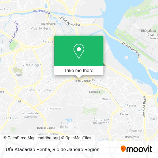 Ufa Atacadão Penha map