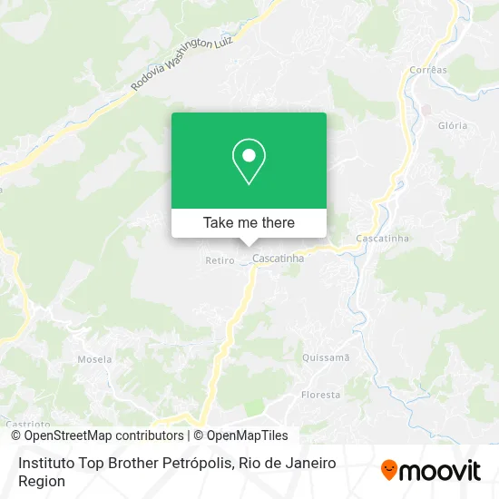 Instituto Top Brother Petrópolis map