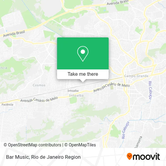 Bar Music map