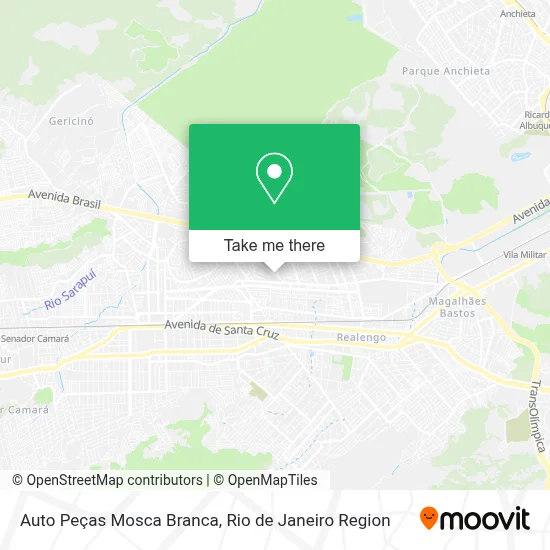 Auto Peças Mosca Branca map
