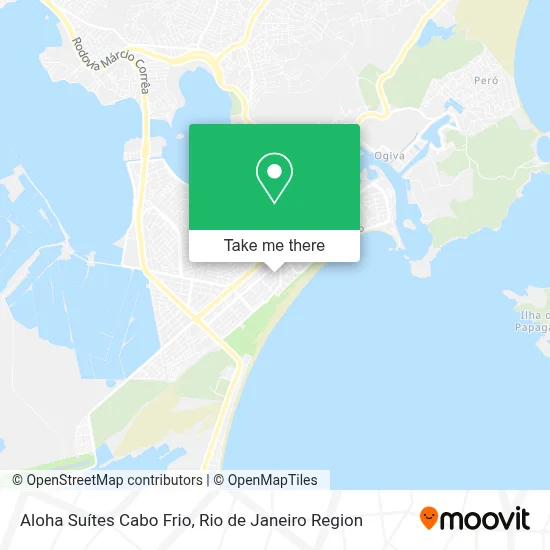 Aloha Suítes Cabo Frio map