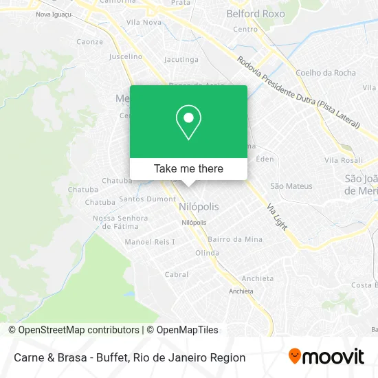 Carne & Brasa - Buffet map