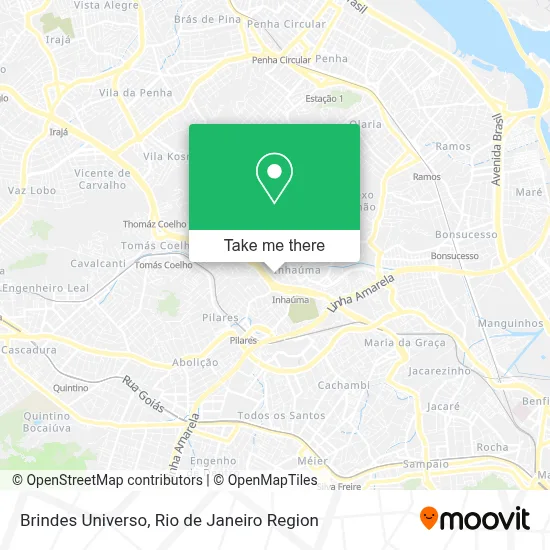 Brindes Universo map