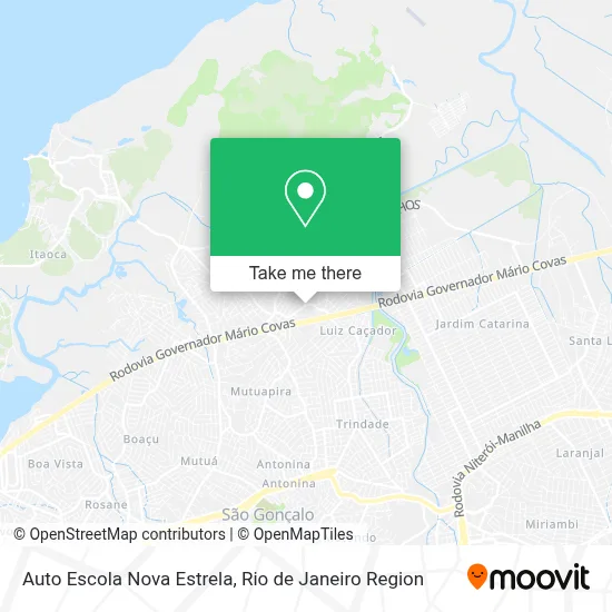 Auto Escola Nova Estrela map
