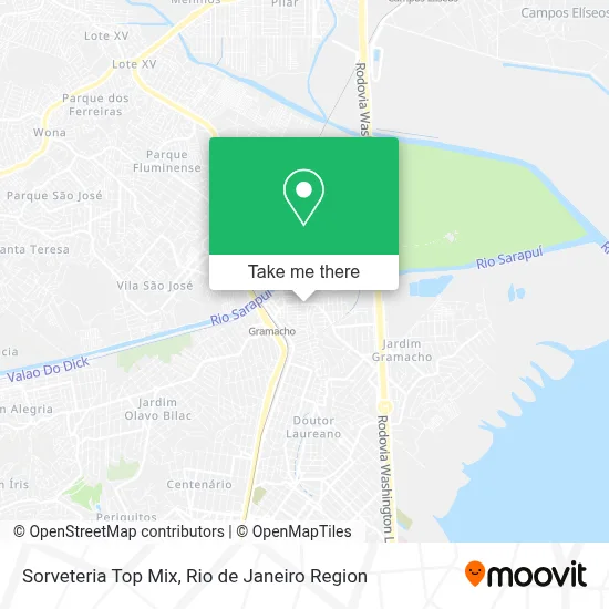 Sorveteria Top Mix map