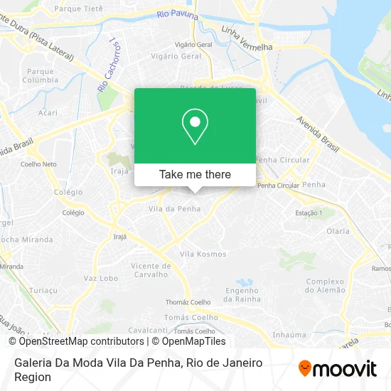 Galeria Da Moda Vila Da Penha map