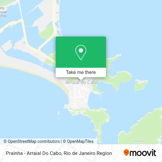Prainha - Arraial Do Cabo map