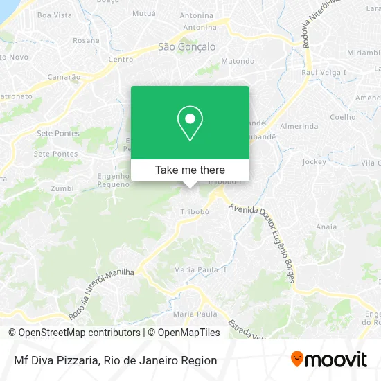 Mf Diva Pizzaria map